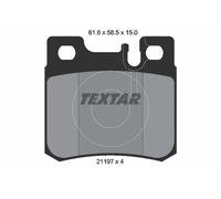 REAR BRAKE PAD SET DISC BRAKE FITS: MERCEDES-BENZ 190 SEDAN E 2.5-16 EVOLUTIO