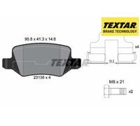 REAR BRAKE PAD SET DISC BRAKE FITS: MERCEDES-BENZ A-CLASS E-CELL /A 200 CDI /