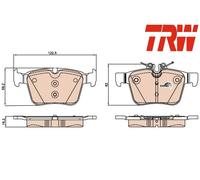 REAR BRAKE PAD SET DISC BRAKE FITS: MERCEDES-BENZ C-CLASS C 200 /C 220 BLUETE