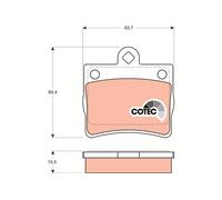 REAR BRAKE PAD SET DISC BRAKE FITS: MERCEDES-BENZ C-CLASS C 220 D /C 180 /C 2