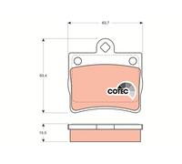 REAR BRAKE PAD SET DISC BRAKE FITS: MERCEDES-BENZ C-CLASS C 220 D /C 180 /C 2