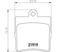 MINTEX - REAR - BRAKE PADS SET - MDB1926