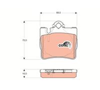 REAR BRAKE PAD SET DISC BRAKE FITS: MERCEDES-BENZ S-CLASS S 320 /S 430 /S 500