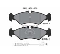 REAR BRAKE PAD SET DISC BRAKE FITS: MERCEDES-BENZ SPRINTER 2-T BUS 208 D /212
