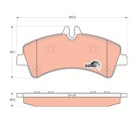 REAR BRAKE PAD SET DISC BRAKE FITS: MERCEDES-BENZ SPRINTER 5-T PLATFORM/CHASS