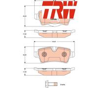 REAR BRAKE PAD SET DISC BRAKE FITS: MINI MINI ESPORTIVO ONE D/COOPER/COOPER S