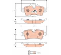 REAR BRAKE PAD SET DISC BRAKE FITS: MINI ONE D/COOPER SD/COOPER S/COOPER D/CO