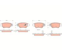 REAR BRAKE PAD SET DISC BRAKE FITS: OPEL VAUXHALL ASTRA G HATCHBACK 1.2 16V /