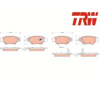 REAR BRAKE PAD SET DISC BRAKE FITS: OPEL VAUXHALL ASTRA G HATCHBACK 1.2 16V /