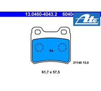 REAR BRAKE PAD SET DISC BRAKE FITS: OPEL VAUXHALL KADETT E HATCHBACK 2.0 GSI