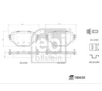 REAR BRAKE PAD SET DISC BRAKE FITS: PEUGEOT 2008 II 1.5 BLUEHDI 130/1.5 BLUEH