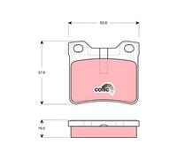 REAR BRAKE PAD SET DISC BRAKE FITS: PEUGEOT 406 SEDAN 1.6/1.8 16V/2.0 16V/1.9