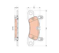 REAR BRAKE PAD SET DISC BRAKE FITS: PORSCHE CAYENNE 4.8 TURBO/3.0 DIESEL/3.6/