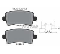 REAR BRAKE PAD SET DISC BRAKE FITS: SAAB 9-5 2.0 TTID XWD/2.0 TTID/1.6 TURBO/