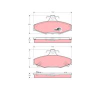REAR BRAKE PAD SET DISC BRAKE FITS: SSANGYONG MUSSO 3.2/2.9 D/2.0/2.3/2.3 D/2