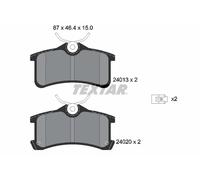 REAR BRAKE PAD SET DISC BRAKE FITS: TOYOTA AVENSIS 2.0 TD /2.0 D-4D /1.6 VVT-