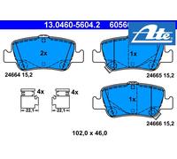 REAR BRAKE PAD SET DISC BRAKE FITS: TOYOTA COROLLA 1.8 /1.8 4WD /1.5 /1.5 4WD