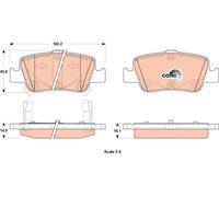 REAR BRAKE PAD SET DISC BRAKE FITS: TOYOTA COROLLA 1.8 /2.2 D /2.0 D-4D /1.4