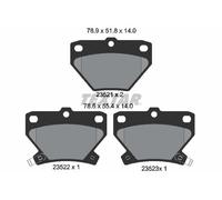 REAR BRAKE PAD SET DISC BRAKE FITS: TOYOTA ECHO 1.0 /1.3 /1.5 /1.4 D-4D /1.3