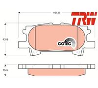 REAR BRAKE PAD SET DISC BRAKE FITS: TOYOTA HARRIER 2.4 4WD /3.5 4WD /3.5 /2.4