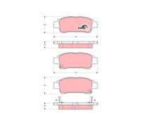 REAR BRAKE PAD SET DISC BRAKE FITS: TOYOTA ISIS 2.0 VVTI /1.8 VVTI 4WD /1.8 V