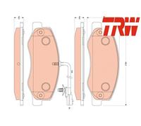 REAR BRAKE PAD SET DISC BRAKE FITS: VAUXHALL MOVANO MK II CHASSIS/CAB 2.3 CDT