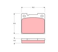 REAR BRAKE PAD SET DISC BRAKE FITS: VOLVO 240 SEDAN 2.0/2.1/2.1 TURBO/2.3/2.4