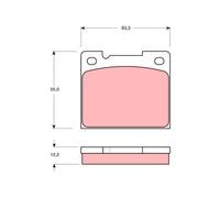 REAR BRAKE PAD SET DISC BRAKE FITS: VOLVO 240 SEDAN 2.0/2.1/2.4 DIESEL/2.1 TU