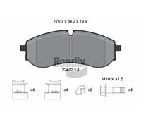 REAR BRAKE PAD SET DISC BRAKE FITS: VW CRAFTER VAN 2.0 TDI/2.0 TDI 4MOTION/2.
