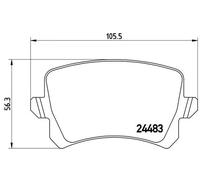 BREMBO P 85 109X Brake pad set