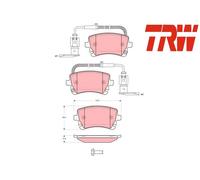 REAR BRAKE PAD SET DISC BRAKE FITS: VW PHFITS FOR AETON SEDAN 6.0 W12 4MOTION