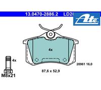 ATE Brake Pad Set 13.0470-2886.2 Disc Brake for VW Polo III Classic 1.6L