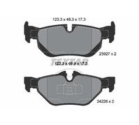 REAR BRAKE PADS SET for BMW BMW (BRILLIANCE) ZINORO