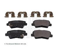 Rear Brake Pad Set Fits Hyundai Accent V 1.4 2018 on Blue Print ADG042165
