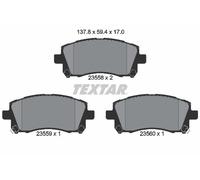 Textar 2355802 Rear Axle Disc Brake Pad Set Fits Mitsubishi Subaru