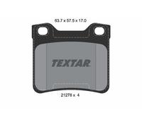 Textar Genuine OE Rear Disc Brake Pad Set 2127803 - Fits Peugeot - Full Set of 4 with Accessories