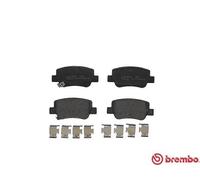 Brembo Brake Pad Set P83 112 - Rear, Anti-Squeak Plate, 50mm - Fits Toyota Avensis