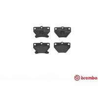 Brake Pads Set fits TOYOTA YARIS NCP13 1.5 Rear 00 to 05 1NZ-FE Brembo Quality