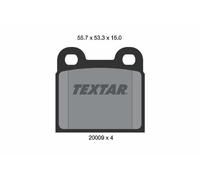 Textar Brake Pads 2000906 Rear – Fits Alfa Romeo GT, Giulia, Spider, Opel Kadett, VW Beetle