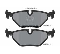 For Alpina BMW MG Rover Genuine OE Textar Brake Pads Full Set Of 4 Rear 2193402