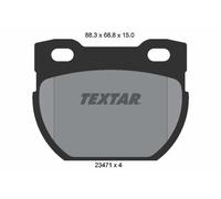 Brake Pad Set Rear Lockheed System Fits Land Rover Defender TEXTAR 2347101