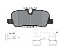 Textar 2419201 Rear Axle Disc Brake Pad Set Fits Land Rover
