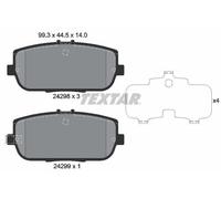 Textar 2429801 Rear Disc Brake Pad Set Fits Fiat Mazda