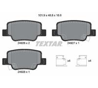 Textar 2492601 Rear Disc Brake Pad Set Fits Toyota