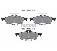 Brake Pad Set For Disc Brake Rear Teves System Fits Honda Civic TEXTAR 2505401