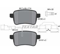 Brake Pads Set 2515601 Rear Textar 71770092 77365357