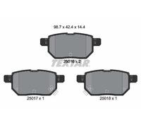 Textar Car Brake Pad Rear Acoustic Wear Warning For Aston Martin 2501601
