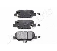 Rear Brake Pad Set JAPANPARTS PP-315AF