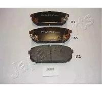 Rear Brake Pad Set JAPANPARTS PP-K03AF