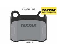 REAR BRAKE PADS SET 2068703 TEXTAR I